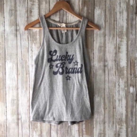 Lucky Brand Grey Soft Tank - Picture 1 of 4